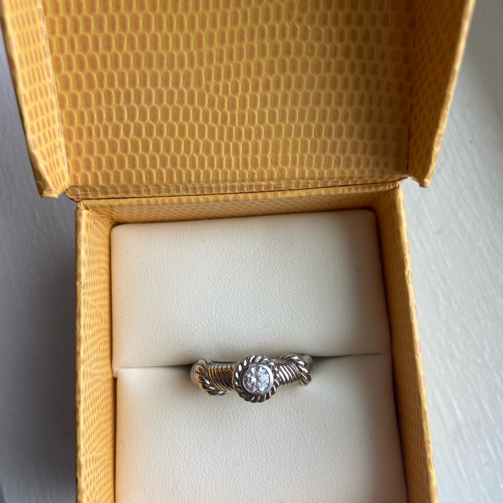 Judith Ripka Silver Size 6 Ring - Picture 5 of 5